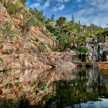 scenic luxury Arizona resort with natural hot springs