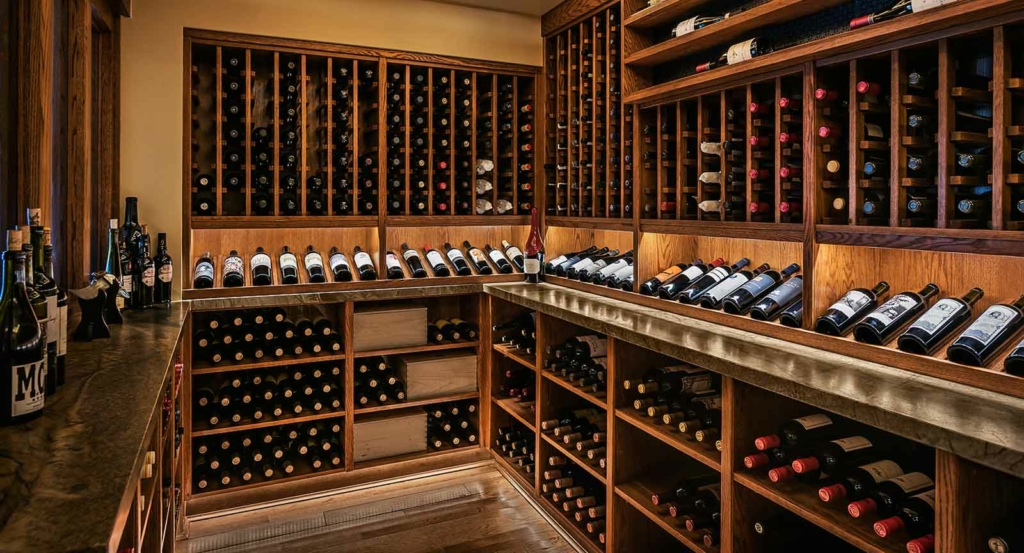 Castle Hot Springs WIne storage