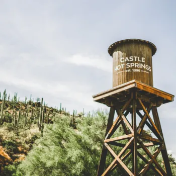 Castle Hot Springs Wooden Water Tower