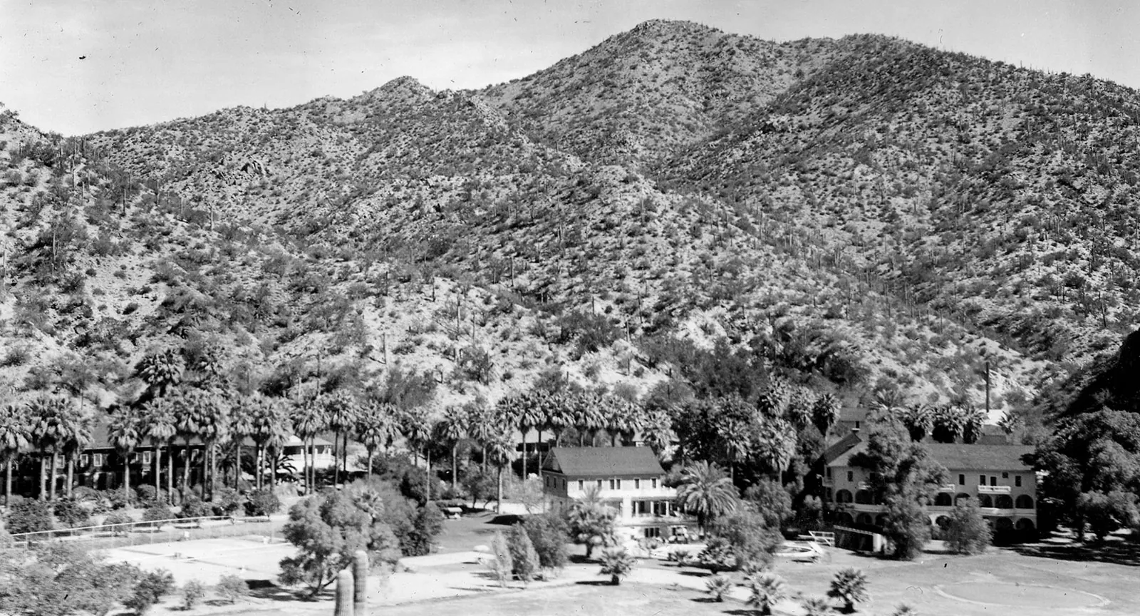 Historic castle hot springs