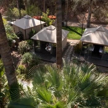 Spa Cabanas at Castle Hot Springs, a wellness resort in Arizona