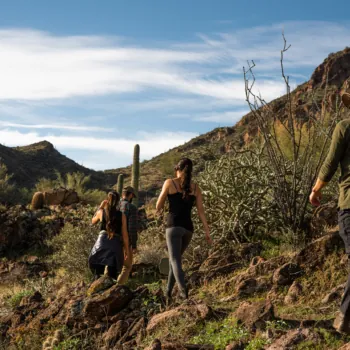 Desert Hiking at Castle Hot Springs, a luxury hot springs resort in USA
