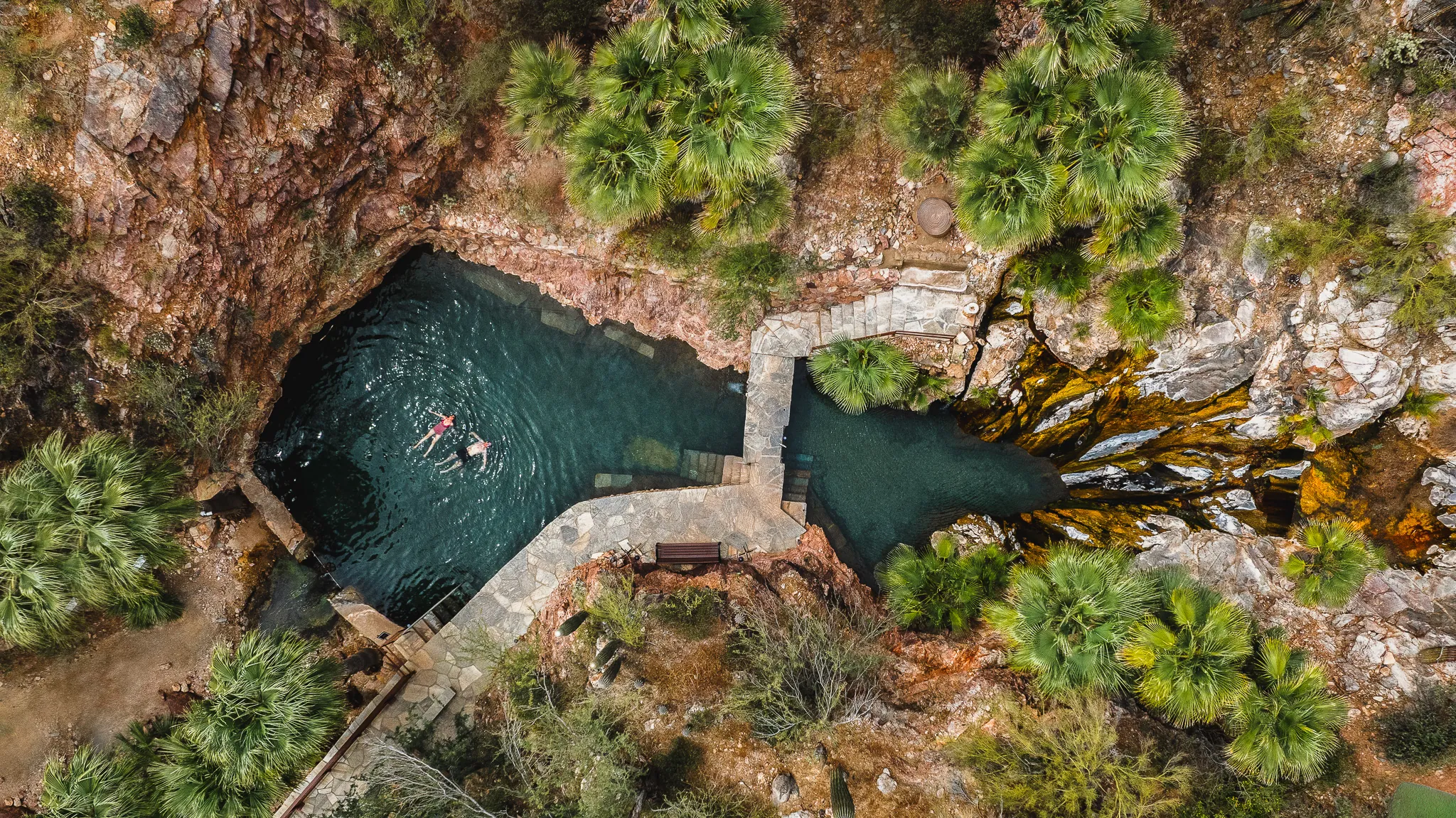 Aerial of Castle Hot Springs
