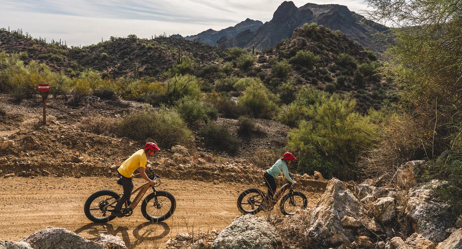 Electric Bikes Tour in the Desert offered by luxury hot springs resort in usa
