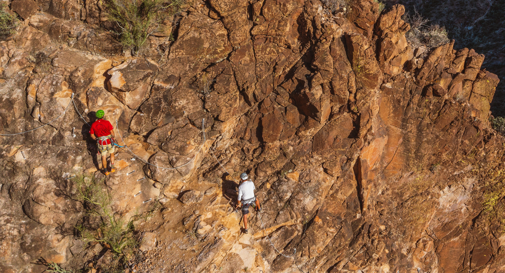 Via Ferrata at Arizona hot springs resort