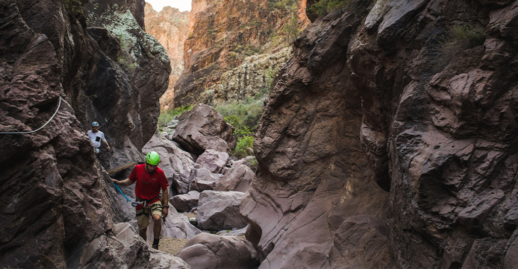 Crater Canyon hike at Castle Hot Springs, a luxury inclusive resort