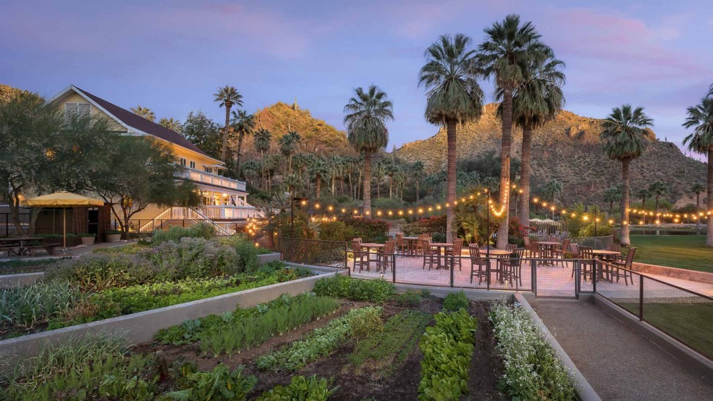 Chefs Garden at Castle Hot Springs, a luxury adults-only resort in Arizona