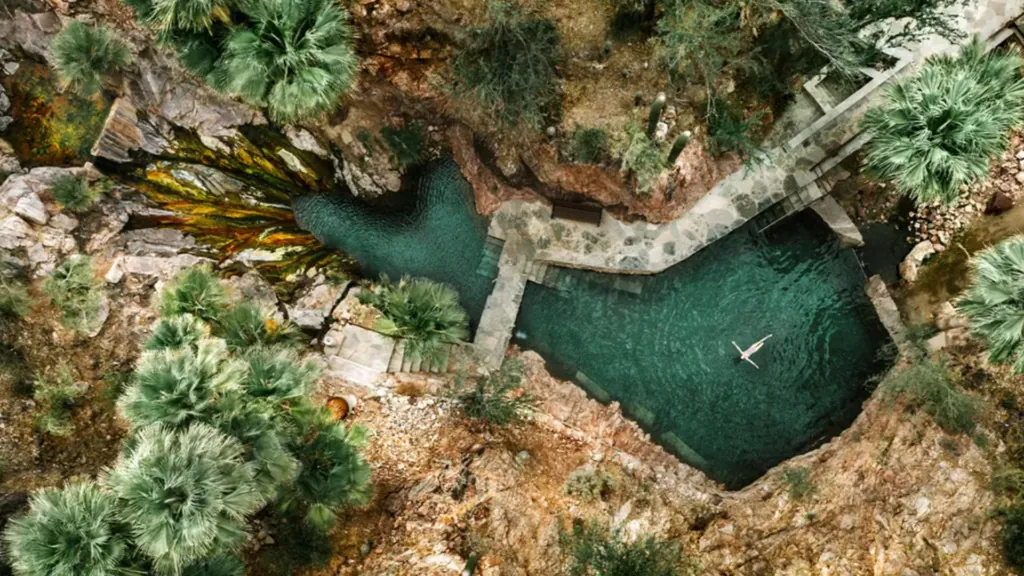 Natural Hot Springs at Castle Hot Springs, a luxury Arizona resort