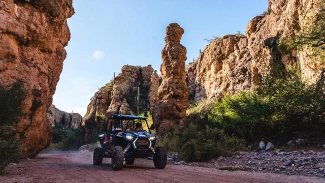 UTV tour through a Arizona canyon
