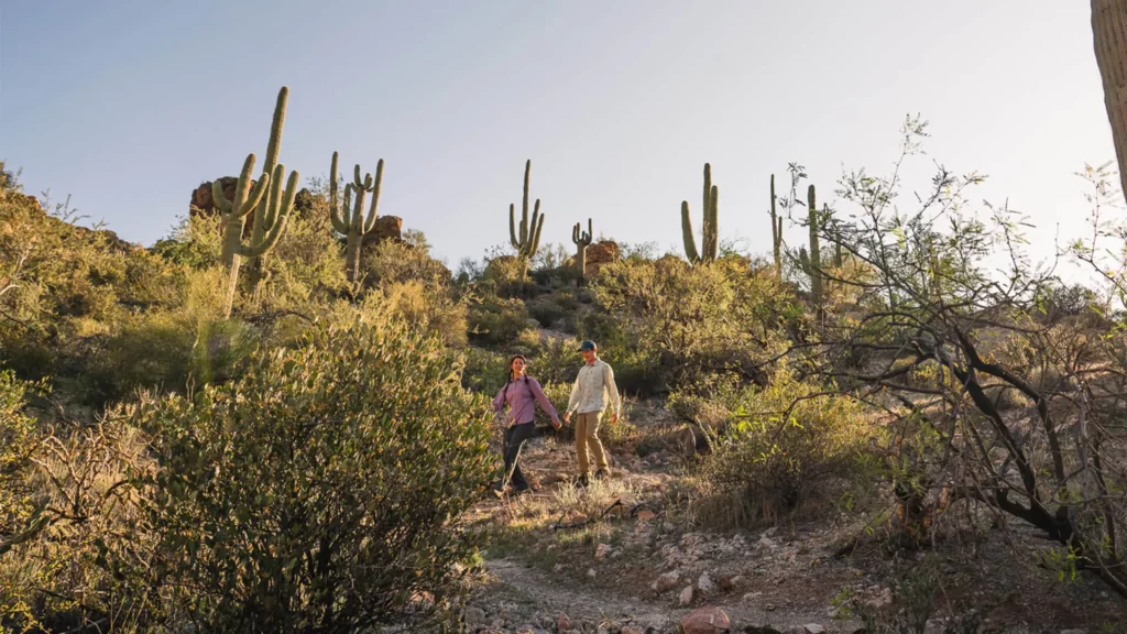 Hiking at Castle Hot Springs, an adults-only resort in Arizona