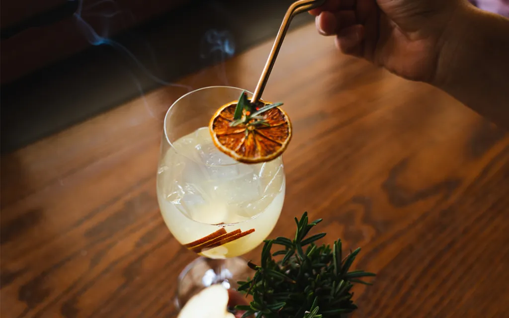 Aroma Pearapy cocktail at Castle Hot Springs, a luxury resort in Arizona