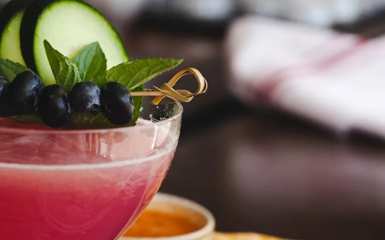 Garden of Ian cocktail at Castle Hot Springs luxury resort