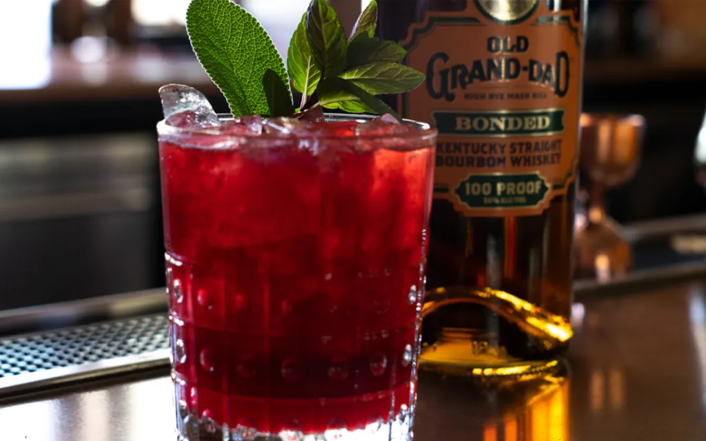 Bourbon Smash cocktail at Castle Hot Springs resort