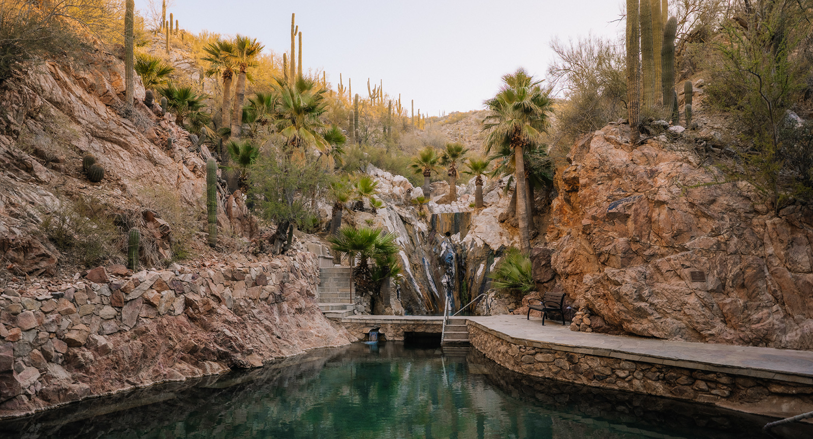 Hot springs at Castle Hot Spring resort, an Arizona spa retreat.