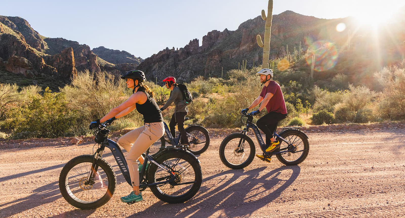 On an e-bike tour near Castle Hot Springs