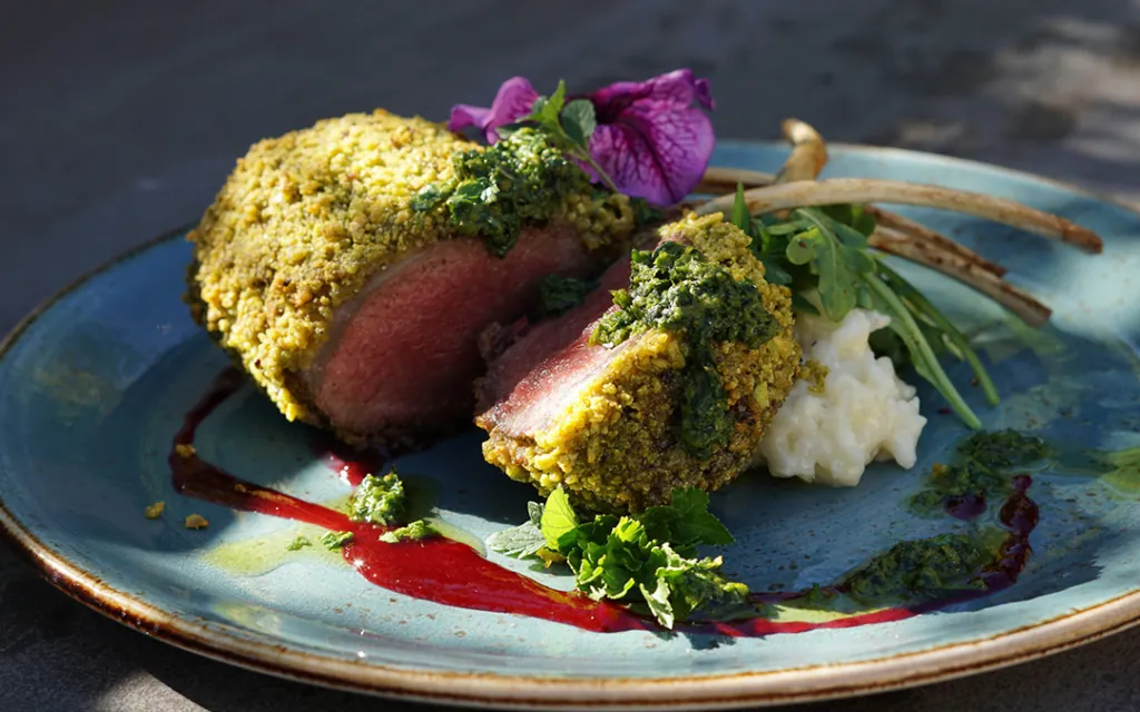 Colorado Lamb Rack Pistachio Crusted