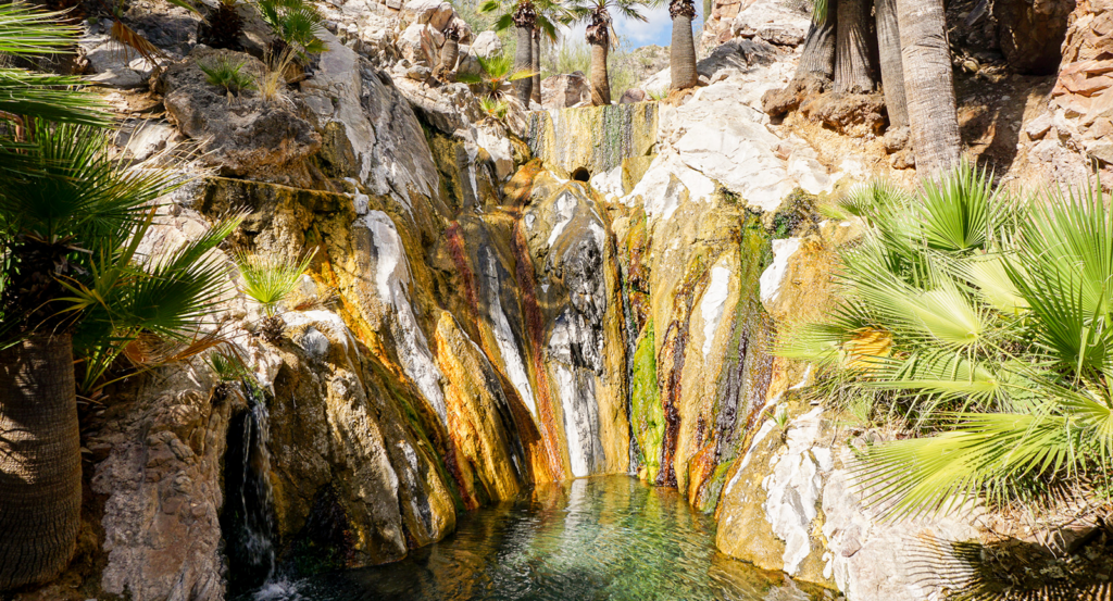 A hot springs pool at Castle Hot Springs