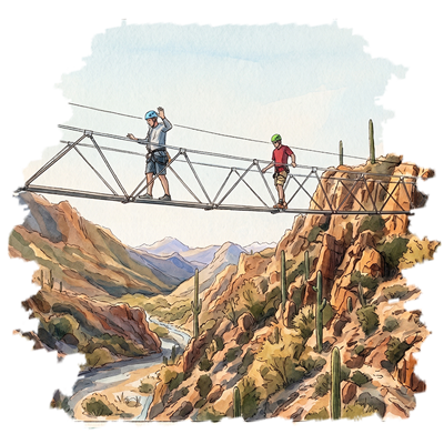 Aerial Walkway Illustration